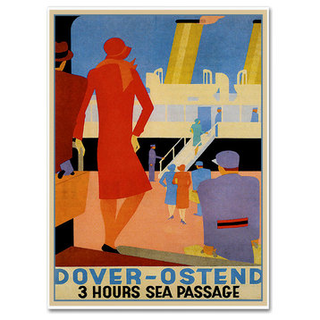 Vintage Lavoie 'Travel Ship 133' Canvas Art, 19x14