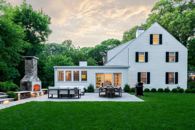 Inspiration for a craftsman patio remodel in Boston