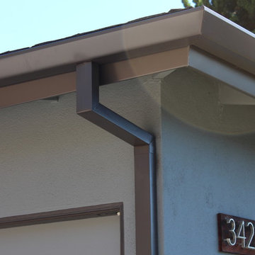 Fascia Wrap, Seamless Angle Faced Gutters,Box Downspouts,Los Angeles