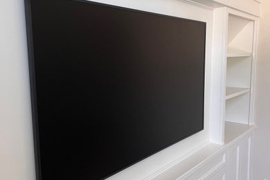 Inspiration for a modern family room remodel in Chicago