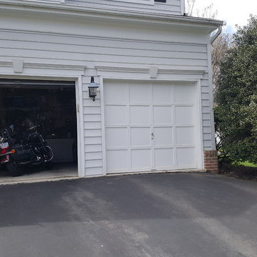 Ashburn Garage Addition with front walk way face lift