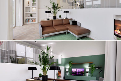 Example of a minimalist home design design in Amsterdam