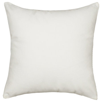 Solid White Accent Throw Pillow Cover, Heavy Weight Fabric, 20"x20"