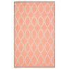 Safavieh Cambridge Collection CAM352 Rug, Coral/Ivory, 10'x14'