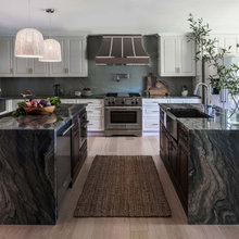 double island (some with banquette)