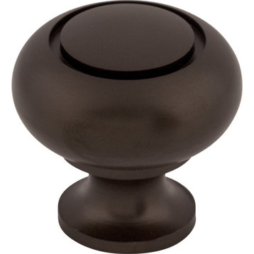 Top Knobs M774 Ring 1-1/4 Inch Mushroom Cabinet Knob - Oil Rubbed Bronze