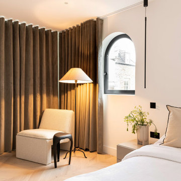 MASTER BEDROOM at WG | Warm Minimalism - New Luxury MEWS HOME in BATTERSEA