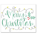DDCG - Handwritten "Merry Christmas" Canvas Wall Art, 20"x16" - Spread holiday cheer this Christmas season by transforming your home into a festive wonderland with spirited designs. This Handwritten "Merry Christmas" makes decorating for the holidays and cultivating your Christmas style easy. With durable construction and finished backing, our Christmas wall art creates the best Christmas decorations because each piece is printed individually on professional grade tightly woven canvas and built ready to hang. The result is a very merry home your holiday guests will love.
