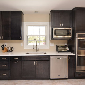 Modern Kitchen Design with Black Cabinets