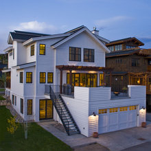 Garage and deck