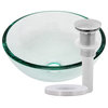 Miseno MVS-TIG-8048-12 12" Circular Glass Vessel Bathroom Sink - Clear /