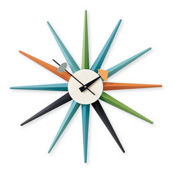 Nelson&trade; Sunburst Clock - Wall Clocks