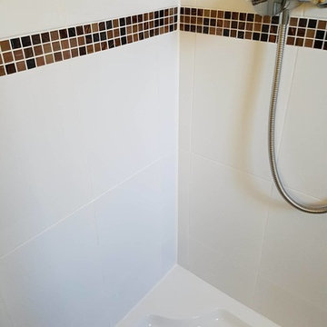 Removing Mould from a Ceramic Tiled Shower Cubicle in Moston