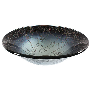 Dawn Tempered Glass Handmade Vessel Sink-Round Shape