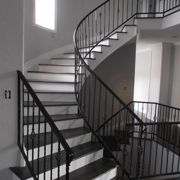 wrought iron and pre-fab steel fences