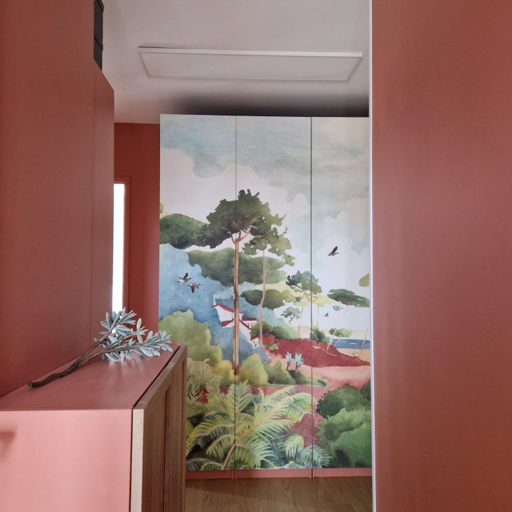 75 Beautiful Hallway with Pink Walls Ideas and Designs - May 2026 ...