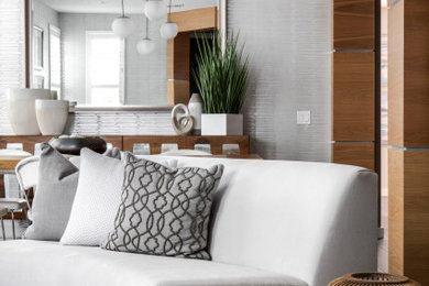 Example of a trendy living room design in Orange County