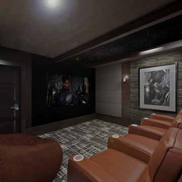 Black Panther Inspired Home Theater