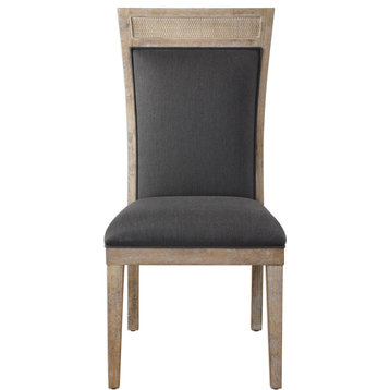 Encore Dark Gray Armless Chair, Gray