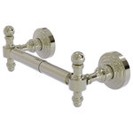 Allied Brass - Retro Wave 2 Post Toilet Tissue Holder, Polished Nickel - This attractive double post toilet tissue holder from the Retro Wave Collection fits with any bathroom decor ranging from modern to traditional, and all styles in between. The posts are made from high quality brass and finished in a decorative designer finish. This beautiful toilet tissue holder is extremely attractive, very rugged, and highly functional. The holder comes with the toilet tissue bar and two matching posts, plus the hardware necessary to install the tissue holder in the bathroom.