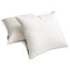 White Art Silk 20"x26" Lumbar Pillow Cover Set of 2 Plain & Solid - White Luxury