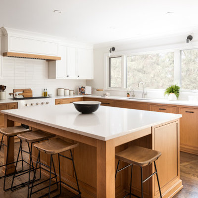 Kitchen - transitional kitchen idea in New York