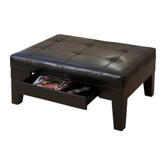 50 Most Por Ottomans And Footstools For 2018 Houzz Gdfstudio Tucson Black Leather Storage Ottoman Coffee Table Footstools And Ottomans