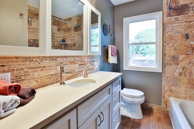 Inspiration for a transitional bathroom remodel in Minneapolis