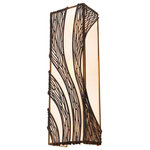 Varaluz - Varaluz 240W03HO 3-Light Wall Sconce Flow Hammered Ore - Rhythmic and organic in her movement, Flow presents a design that captivates. Hand-forged, her intricate shapes intrigue the eye. Her two-tone finishes lend warmth and a touch of sheen. A plot to enthrall, Flow is a true leading lady.