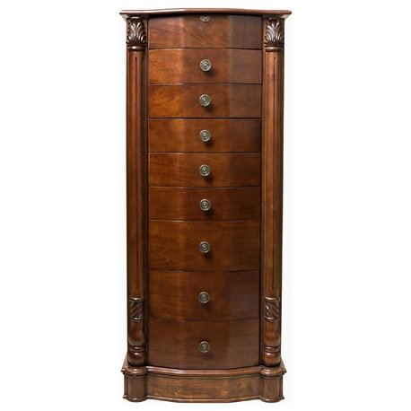 Elizabeth Jewelry Armoire, Walnut
