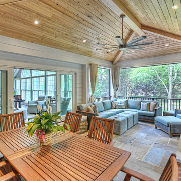 Covered porch oasis