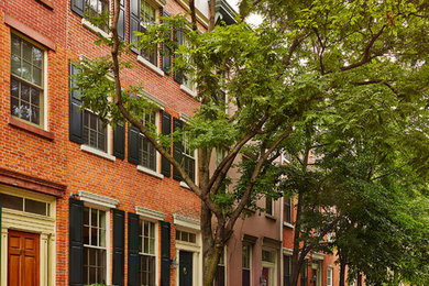 Traditional exterior home idea in New York