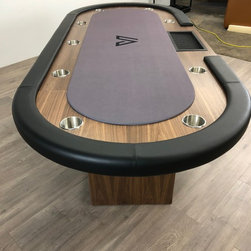 Ambrosia Walnut Poker Table - Game Tables