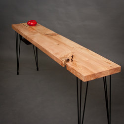 Live Edge Maple Console Table - Side Tables And End Tables