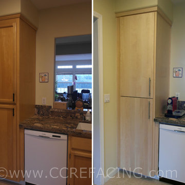 Pacifica Kitchen Reface with Select Maple Slab doors