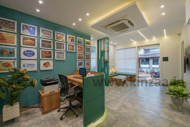 Inspiration for a craftsman home office remodel