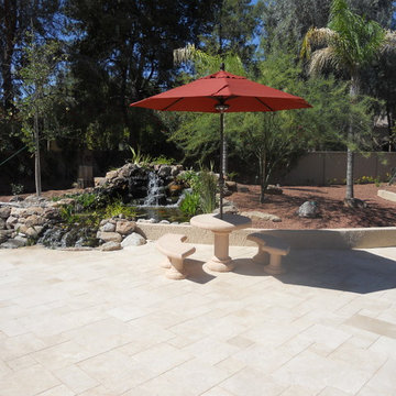 Ghandi Residence Backyard Ecosystem Pond in Scottsdale, AZ