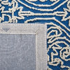 Safavieh Trace Collection TRC101B Rug, Blue/Ivory, 2' X 3'