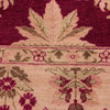 Oriental Ziegler Kam Magenta Beige Hand-Knotted Wool Rug - 8'0'' x 9'10''