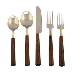 5-Pc. Rosewood Flatware - Flatware And Silverware Sets