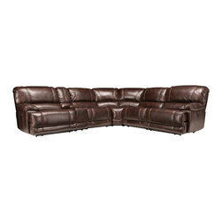 Dowling 6-pc. Sectional Sofa w/ 2 Power Recliners - Sectional Sofas