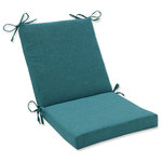 Pillow Perfect, Inc. - Rave Surf Squared Corners Chair Cushion, Teal - Please note since all products are made to order, dimensions may vary 1-2 inches |
