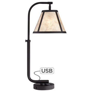Pacific Coast Hayden Table Lamp w/USB 60M82 - Black