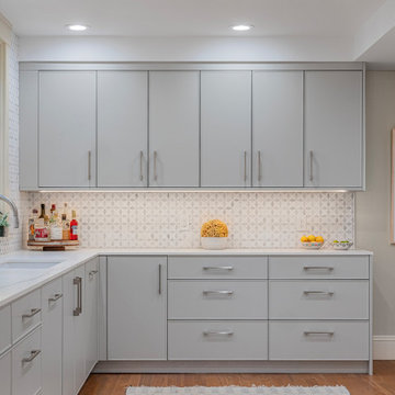 Bright & Airy Transitional Kitchen by Harvard Sq, MA