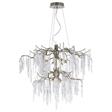 Maxim Lighting Willow 12-Light Chandelier in Silver Gold - 26288ICSG