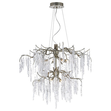 Maxim Lighting Willow 12-Light Chandelier in Silver Gold - 26288ICSG