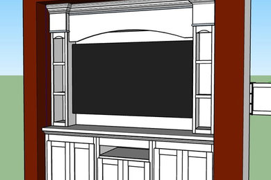 Arched entertainment Built-in
