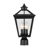 Ellijay Outdoor Post Lantern, Black