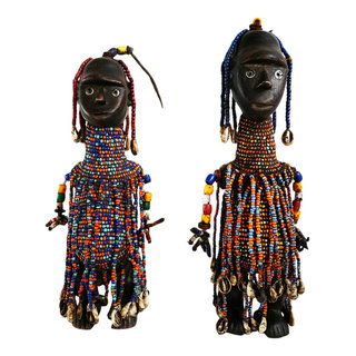 Dinka Doll Pair South Sudan - Southwestern - Decorative Objects And ...