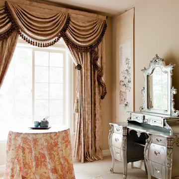 Valance curtains with swags and tails by celuce.com